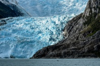 CHILI Patagonie Région des Magellanes Traversée Punta Arenas//Puerto Williams sur ferry Yagan Glacier Italia dans Canal de Beagle